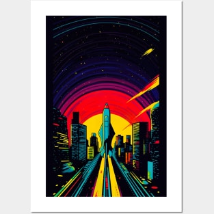 Retro Spaceship Design - Vintage Astronaut Apparel Posters and Art